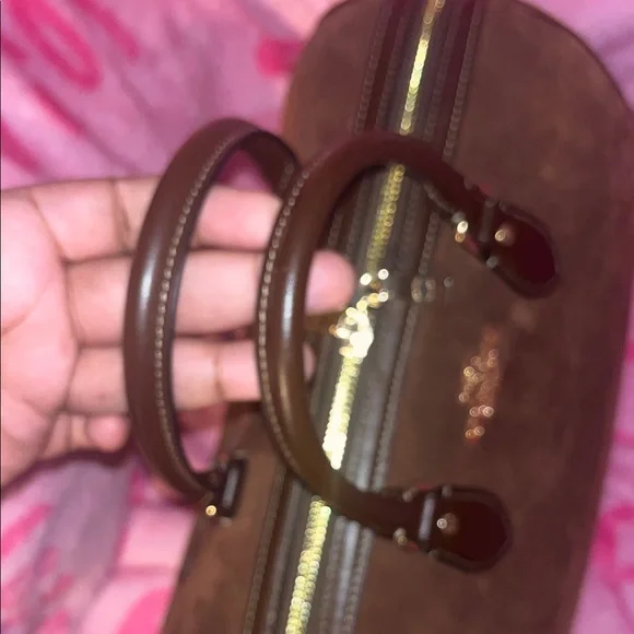 Coach Suede Large Rowan Handbag - Picture 8 of 9